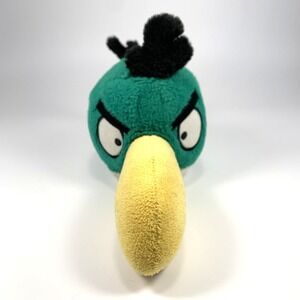 Angry Birds Plush Hal Green Bird Closed Beak 5" No Sound Commonwealth 2010